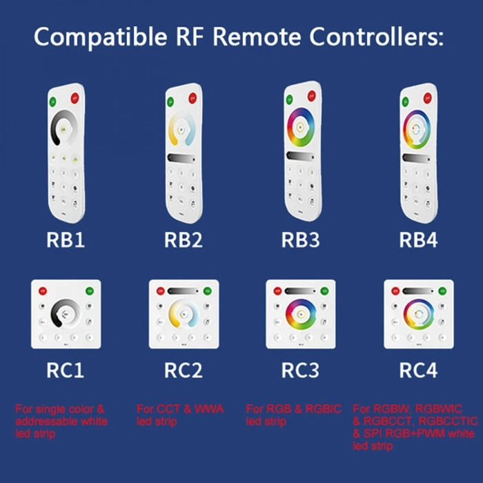SP630E Bluetooth SPI & PWM Akıllı LED Kontrol Cihazı 5-24V DC | SPI + 5CH PWM | RGB / RGBW / RGBCCT / CCT | Müzik Senkronizasyonu