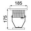 36W IP65 Premium LED Bahçe Spot Armatür | LM GLOX 36 PRO VENT