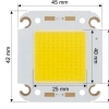 C4245-050 COB LED 50W 5700K 31V 1.5A Ra70 – SemiLEDs Çipli, Bakır Tabanlı
