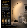 Crescenta Moon LED Lambader | 49W 3888LM Modern Yarım Ay Tasarım