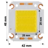 C4246-120 COB LED 120W 5700K 31V 3.6A Ra70 SemiLEDs Çipli, Bakır Tabanlı