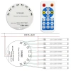 SP608E Bluetooth + RF Kumandalı Pixel LED Kontrol Cihazı 5-24V DC | 4800 Pixel | 8 Bağımsız SPI Çıkışı | Müzik Senkronizasyonu