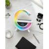 Çok Fonksiyonlu Akıllı Masa Lambası: Gökkuşağı RGB, Bluetooth Hoparlör, Kablosuz Şarj ve Saat