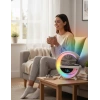 Çok Fonksiyonlu Akıllı Masa Lambası: Gökkuşağı RGB, Bluetooth Hoparlör, Kablosuz Şarj ve Saat