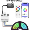 SP630E Bluetooth SPI & PWM Akıllı LED Kontrol Cihazı 5-24V DC | SPI + 5CH PWM | RGB / RGBW / RGBCCT / CCT | Müzik Senkronizasyonu