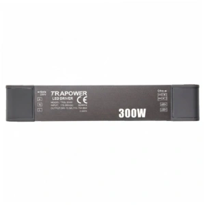 300 Watt TRA5300 Ultra Slim Çift Çıkış 12V-24V Sabit Voltaj LED Sürücü