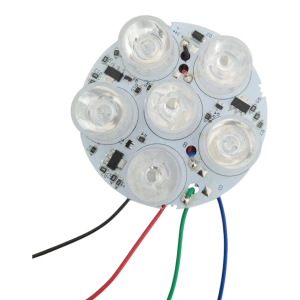 6W RGB Power LED Halka Modül – 12V | 6 LED (2R 2G 2B) | Akım Korumalı MDA244-10
