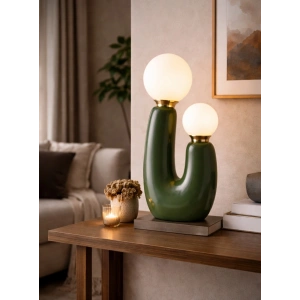 Fabris Modern Yeşil & Pirinç Masa Lambası