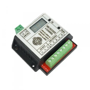 DMX Decoder 4 Kanal SS 4x3A 12-24V DC - Yüksek Güçlü RGBW LED Kontrol Cihazı