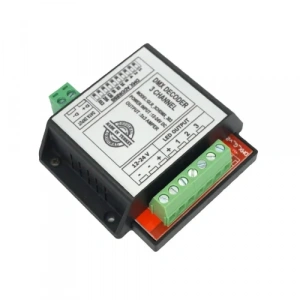 DMX Decoder 3 Kanal DS 3x3A 12-24V DC - Yüksek Güçlü RGB LED Kontrol Cihazı