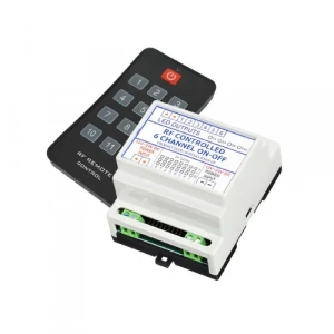 RF Aç/Kapa Kontrol Cihazı 6 Kanal 6x3A 12-24V DC