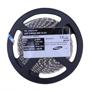 Premium Samsung 2835 8mm PCB 35/35µm 12V 120 LED/m İç Mekan IP20 Şerit LED