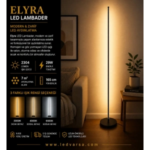 Elyra LED Lambader | 29W 2304LM Modern Lambader