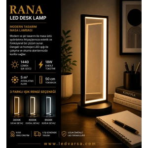 RANA LED Desk Lamp | 18W 1440LM Modern Masa Tasarım Masa Lambası
