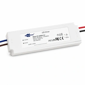 GLACIALPOWER 60W LED Driver | IP67 12V 5A Sabit Voltaj Dış Mekan SMPS Güç Kaynağı | Plastik Kasa