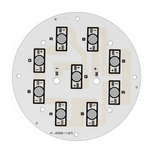 9 LED EMITTER TEK RENK ALUMINYUM PCB A.000-105