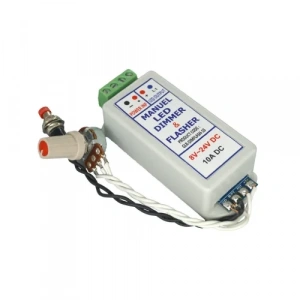 Manuel Dimmer ve Flasher Tek Kanal 10A 12-24V DC