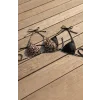 Kadın Leopar Desenli ve Siyah Minimal Kesim Üçgen Bikini Üstü