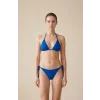 Kadın Mavi Pareolu Yandan ve Boyundan Bağlamalı 3lü Bikini Takımı – Modern, Konforlu ve Günlük Kombinlere Uygun