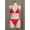 Kadın Fuşya Yandan Bağlamalı Bikini Mayo Takımı