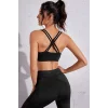 Kadın Siyah Fileli Crop Top Büstiyer – Modern ve Şık Tasarım