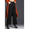 Kadın Siyah Geniş Paça Vintage Palazzo Pantolon – Modern ve Şık Tasarım