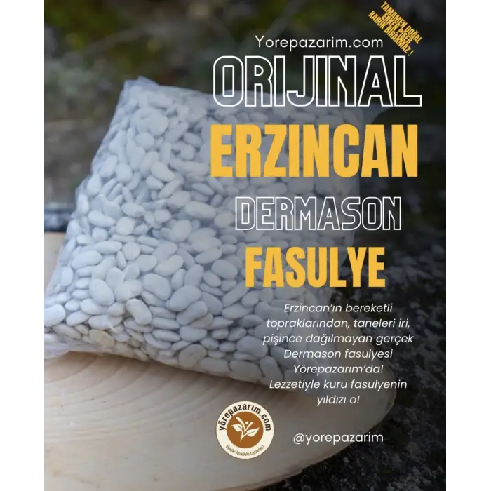 Erzincan Dermason Fasulye 1 Kg