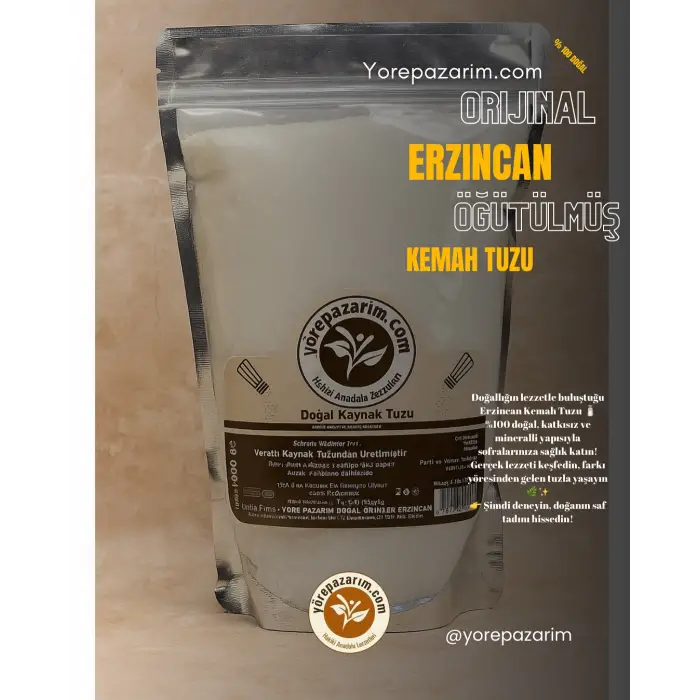 Öğütülmüş Kemah Tuzu 1 Kg