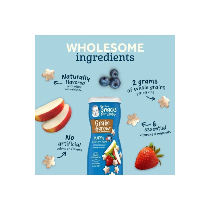 Puffs Strawberry Apple Atıştırmalık 42 gr