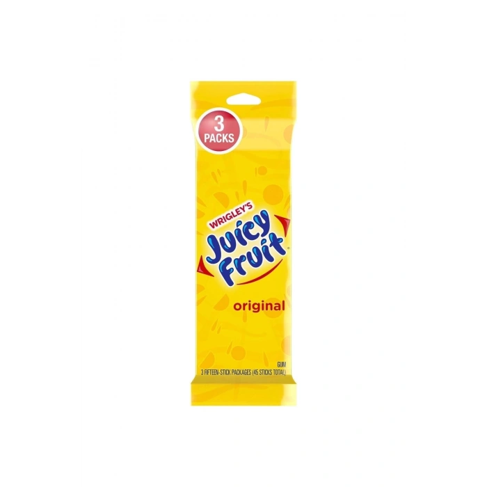 Wrigleys Juicy Fruit 3 Paket Sakız