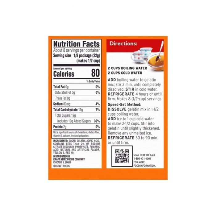 Orange Jelatin Tatlı 170 Gr.