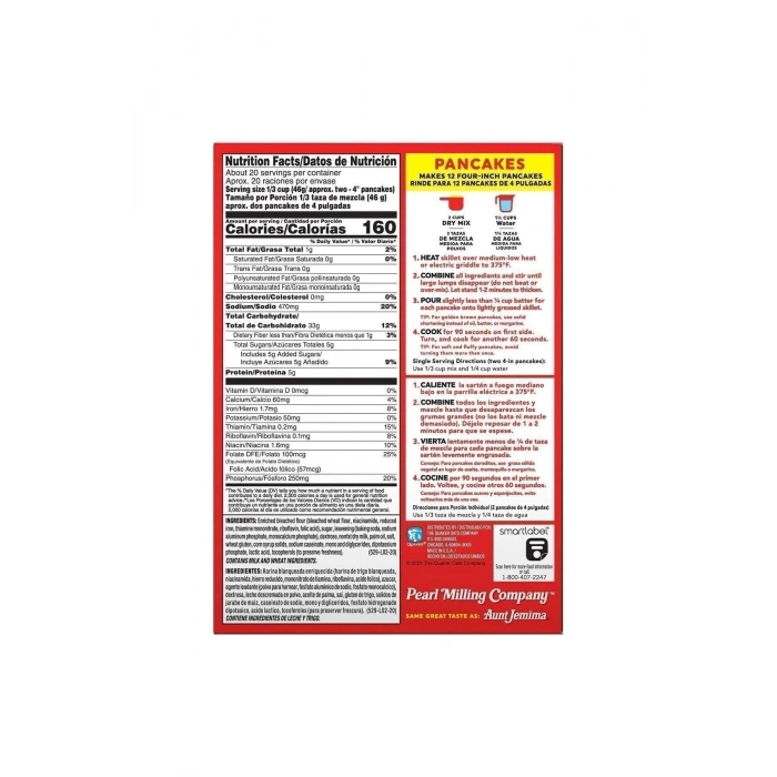 Company Aunt Jemima Original Complate Pancake Mix 907 Gr.