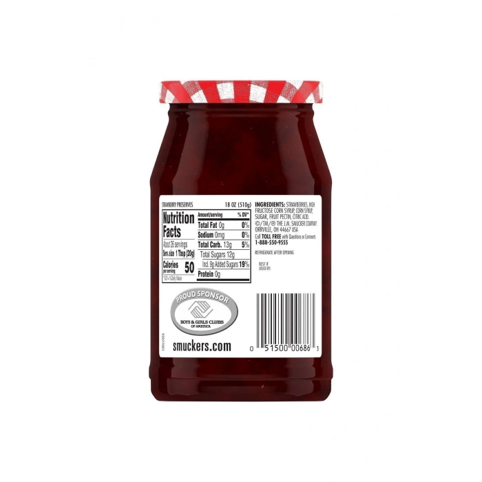 Smuckers Strawberry Preserves Reçel 510 Gr.