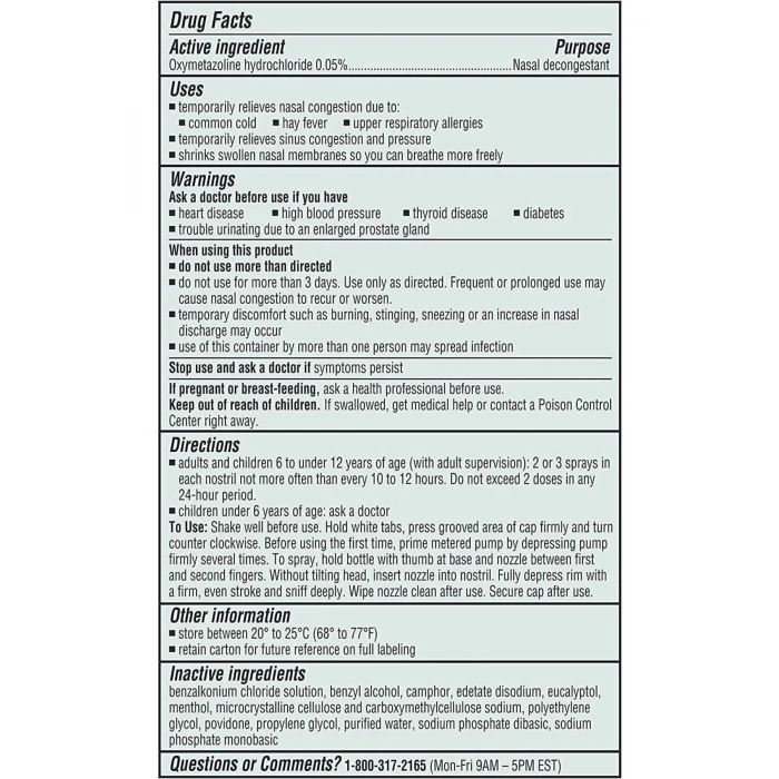 No Drip Severe Congestion Pump Mist 15 Ml.