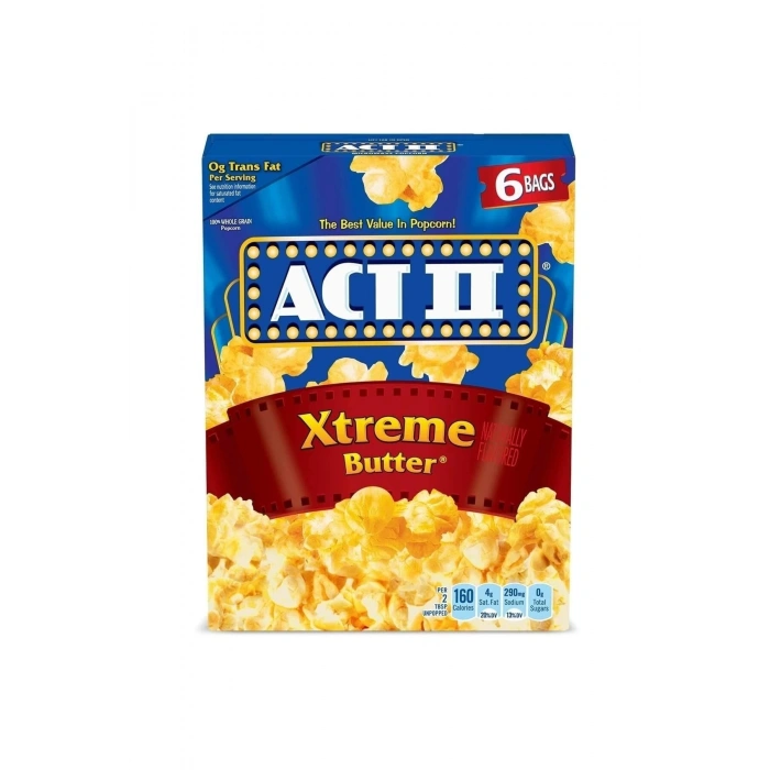 Iı Extreme Butter Microwave 6 Paket Popcorn 468 Gr.