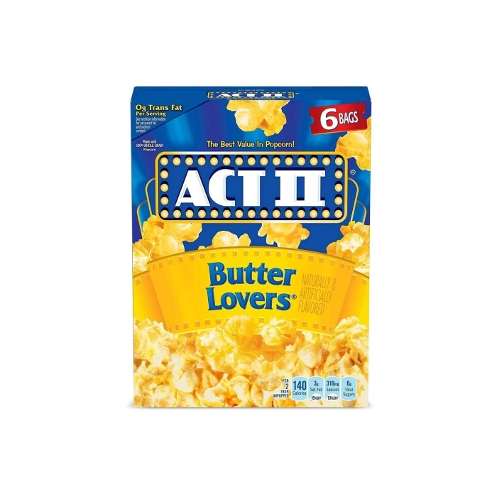 Iı Butter Lovers Microwave 6 Paket Popcorn 468 Gr.