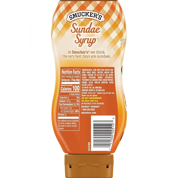 Smucker's Sundae Syrup Caramel 567 Gr.