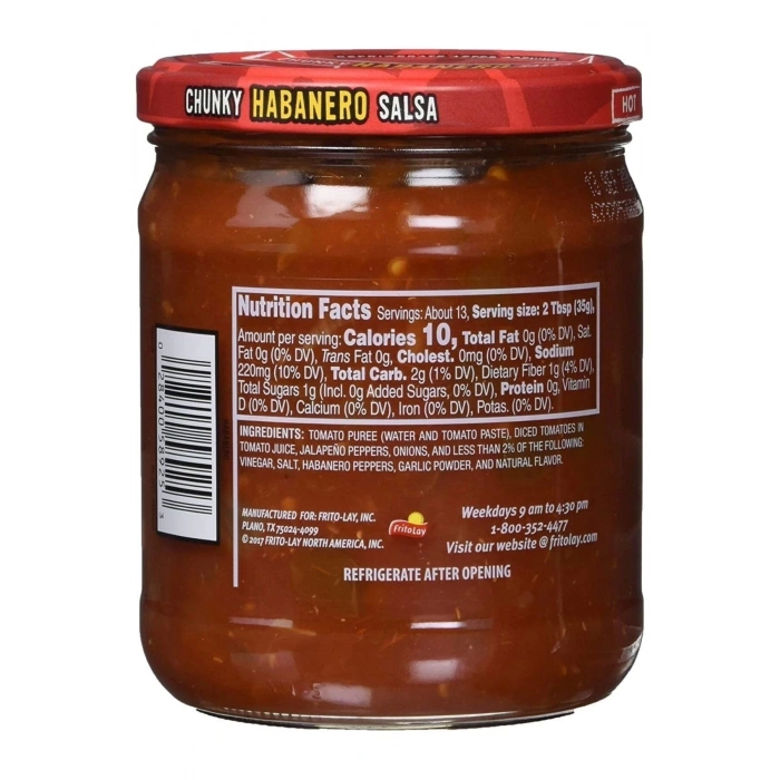 Chunky Habanero Salsa Hot 439,4 Gr.