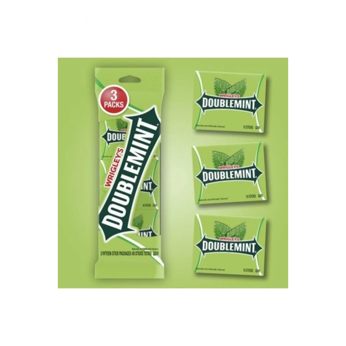 Wrıgleys Doublemınt 3 Paket 45 Stıck