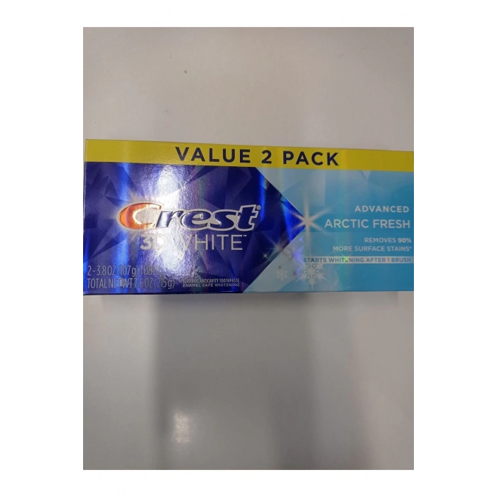 3d White Arctic Fresh Diş Beyazlatıcı Diş Macunu 2li Paket 3.8 Oz (107g) Toplam 7.6 Oz (215g)