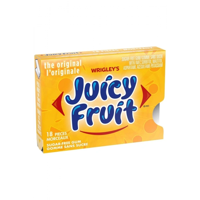 Wrıgleys Juicy Fruit 3 packages X 18 morceaux gomme sans sucre