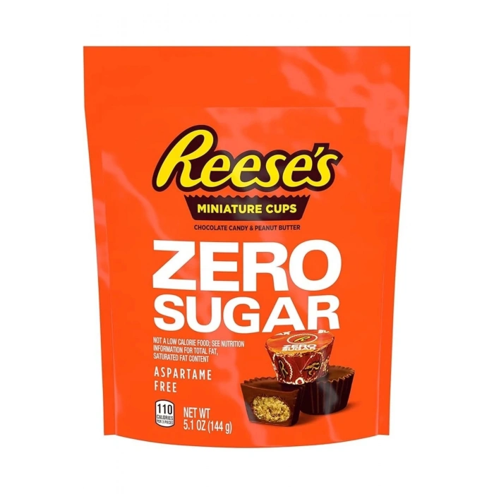 Mınıature Cups Zero Sugar Aspartme Free Çikolata 144 gr