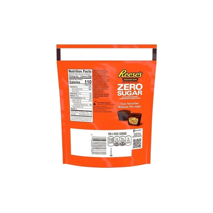 Mınıature Cups Zero Sugar Aspartme Free Çikolata 144 gr