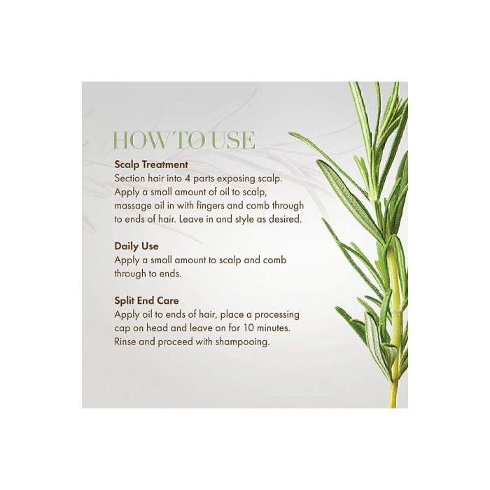 Organic Rosemary Mint Scalp Hair Strengthening Oil 59ml