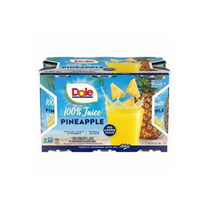 % 100 Juıce Pineapple 6 Adet X 177 ml 36 Oz.