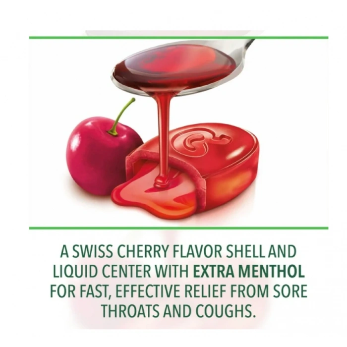 Ricola Made Wıth Swıss Alpıne Herbs Throat Care Swiss Cherry 34 Wrapped Drops