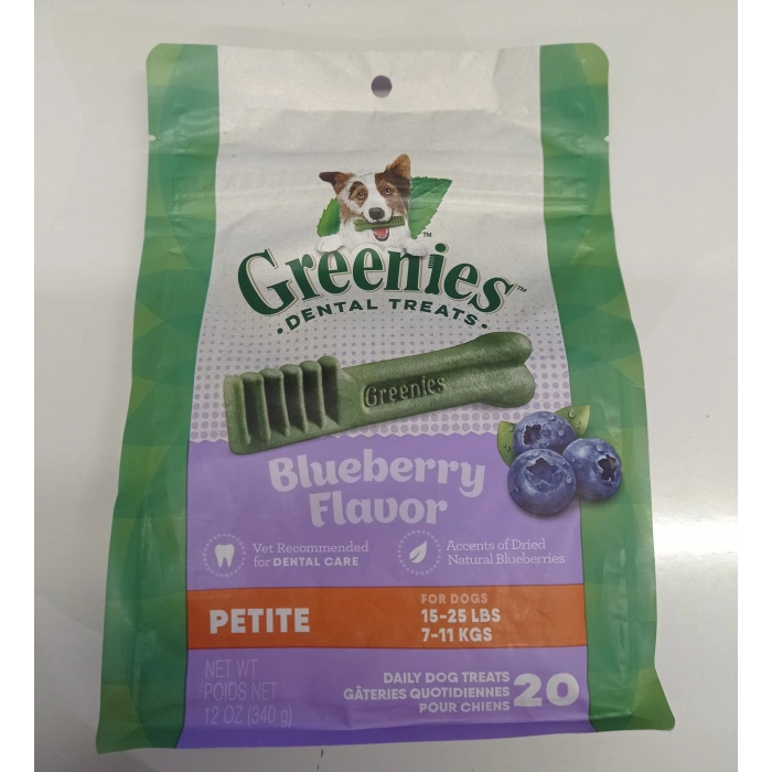 Greenies Dental Treats Blueberry Flavor Petıte Doğal Köpek Ödülü 340 gr