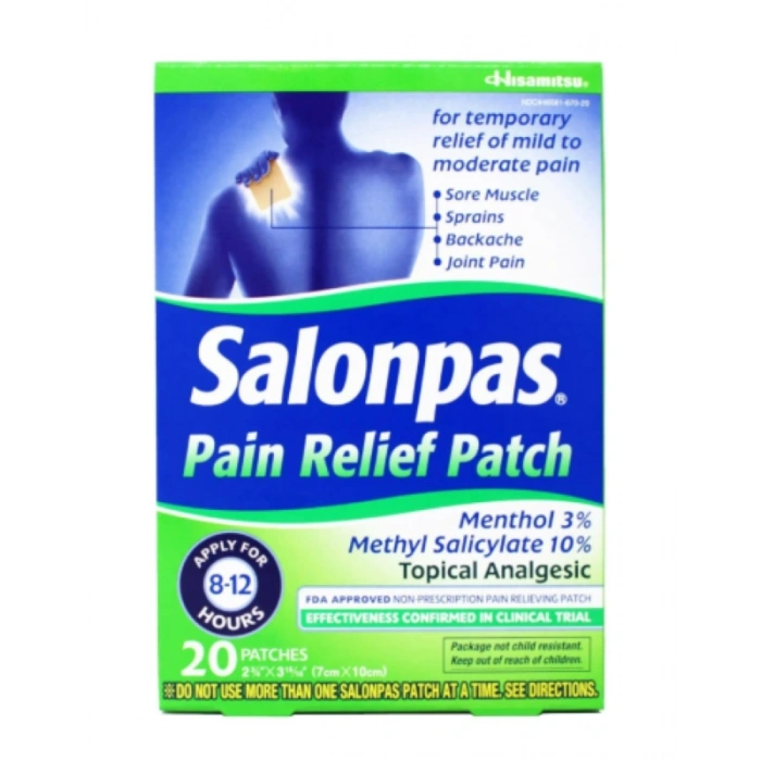 Salonpas Paın Relief Patch Yakı  (7 cm x 10 cm) 20 Pathes