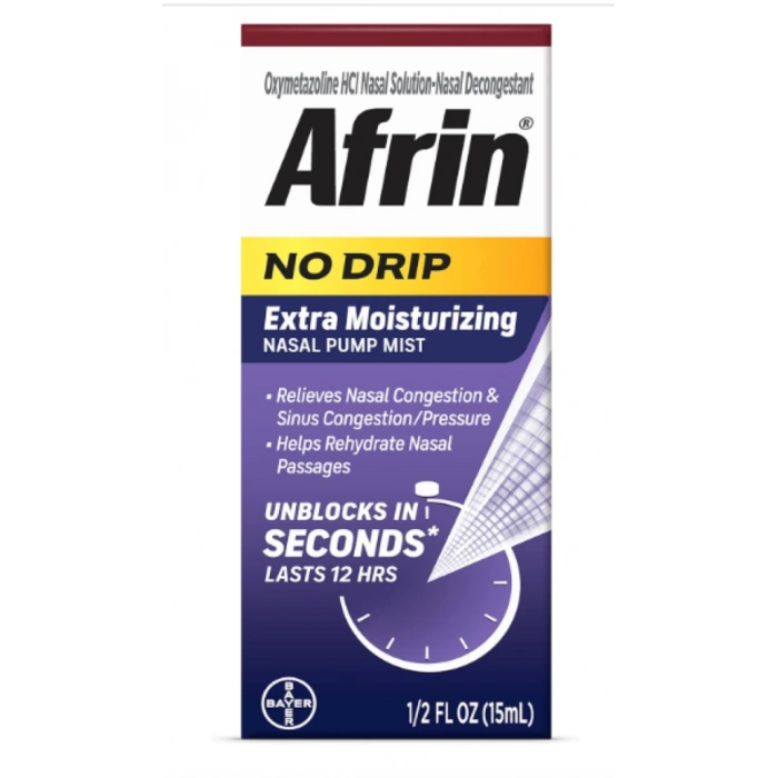 Afrin No Drıp Extra Moısturizing Nasal Pump Mıst 15 ml