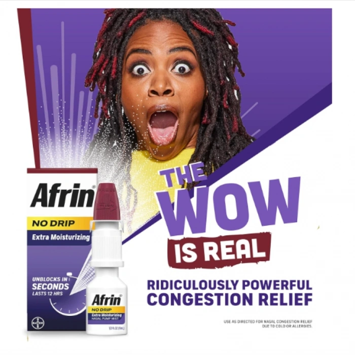 Afrin No Drıp Extra Moısturizing Nasal Pump Mıst 15 ml